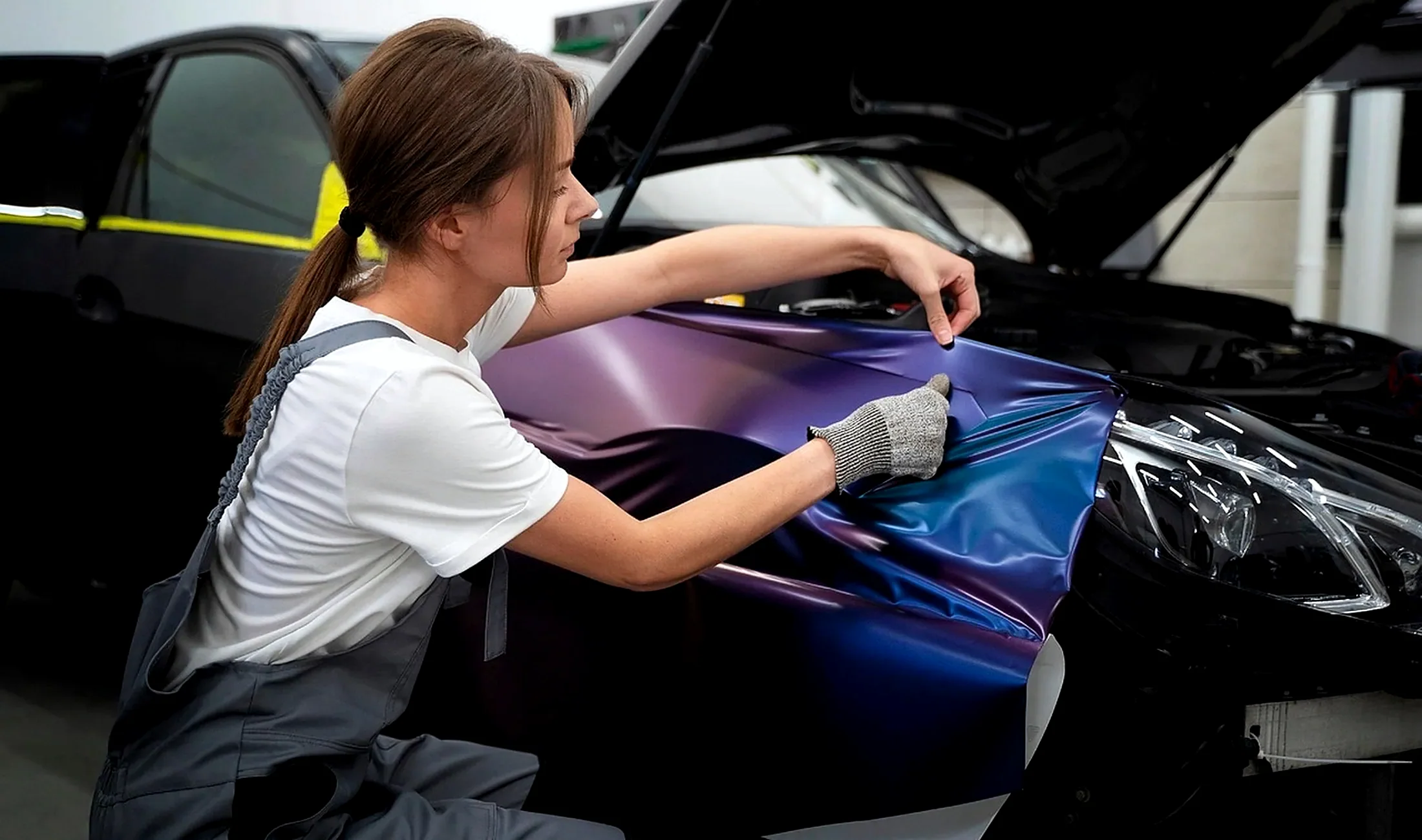 Auto body shop: car, car wallpapers, color (stock photo)