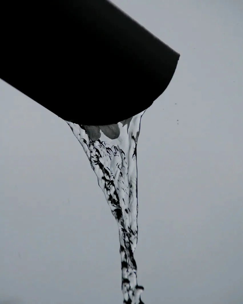 Roofing: gutter pipe, rain, water (stock photo)