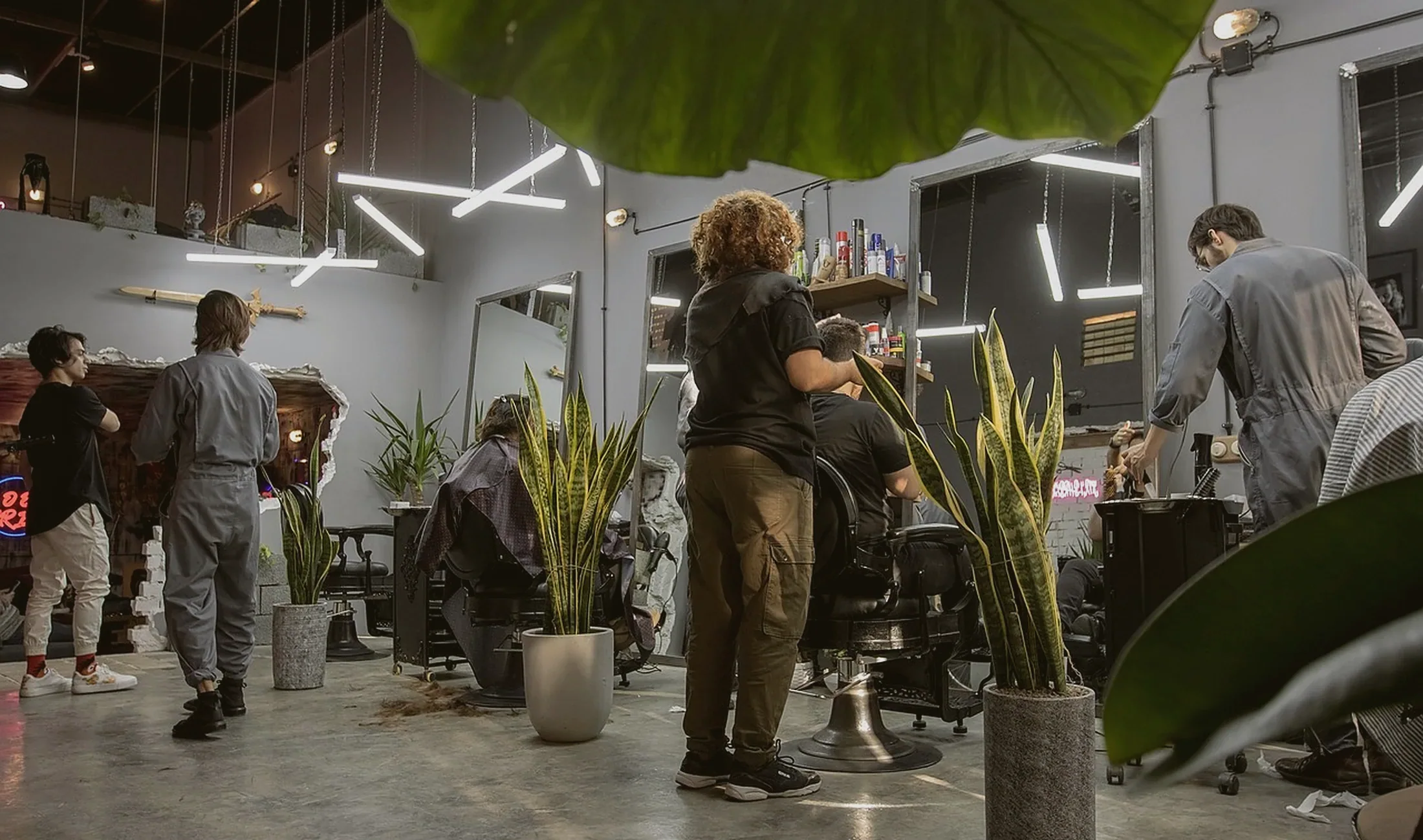 Hair salon: salon, barbershop, hairstylist (stock photo)